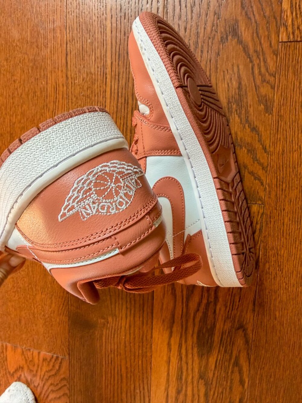 Nike Air Jordan 1 Low Sky J Orange Pure Platinum Women's Size 10 - Picture 6 of 8